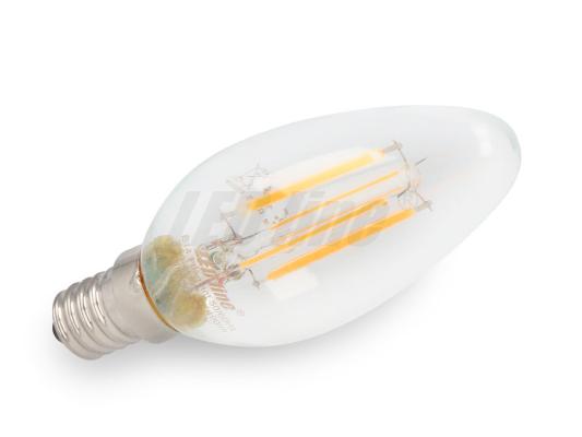 LED žárovka 4W COB Filament E14 490lm TEPLÁ